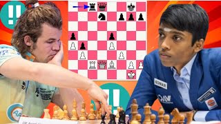 Magnus Carlsen vs Rameshbabu Praggnanandhaa 6 [upl. by Marcella]