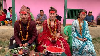 SMALL WEDDING CEREMONY in NEPALI VILLAGE।।🇳🇵❤️ FULL VIDEO।। ApR 42024 [upl. by Arehs505]