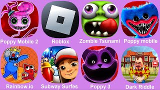 Poppy Playtime Chapter 2 Roblox Zombie Tsunami Poppy Mobile Rainbowio origin Poppy Playtime 3 [upl. by Moulden]