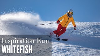 Inspiration Run Whitefish Mountain Skiing Montana [upl. by Aramen69]