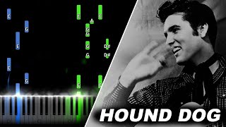 Elvis Presley  Hound Dog Piano Tutorial [upl. by My]