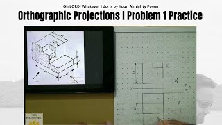 Orthographic Projections  orthographic projection in engineering drawing [upl. by Ynittirb]