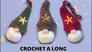 CROCHET GNOME ORNAMENT [upl. by Salb]