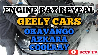 GEELY CARS ENGINE BAY REVEAL  OKAVANGO  COOLRAY  AZKARRA [upl. by Owades416]