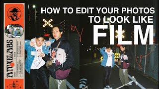 HOW TO EDIT PHOTOS TO LOOK LIKE FILM AFTERLIGHT [upl. by Bellaude]