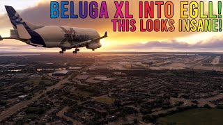 ✈️ MSFS 2024  Beluga XL into Heathrow ✈️ Career afterwards ✈️ LFBO ➜ EGLL ✈️ [upl. by Aitnohs]