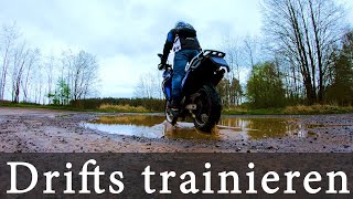 360GradMotorrad  Honda Transalp Anfängerdriften [upl. by Einehpets]