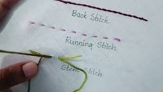 Stem stitch  Embroidery for beginners [upl. by Madaih]