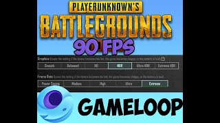 PUBG MOBILE 90 FPS ON HDR EXTREME IN GAME LOOP EMULATOR [upl. by Accebber]