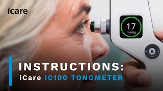 iCare IC100 Tonometer Instruction Video [upl. by Dirrej4]