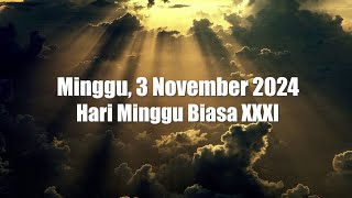 Renungan Harian Katolik Minggu 3 November 2024 [upl. by Teagan]