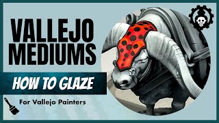 HOW to GLAZE Miniatures  Glazing Red and Blue Grey Skin [upl. by Emor]