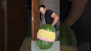 exploding watermelon with rubber bands [upl. by Iolenta]