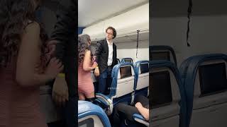 Karen spotted on the plane shorts viral NetworkMediaIsSoDramatic via FB [upl. by Carlee]