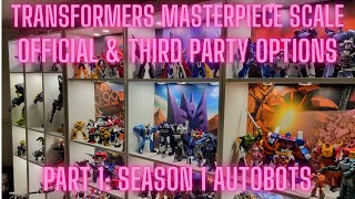 All Transformers Masterpiece Scale Options  Part 1  Autobots Season 1 [upl. by Ahk49]