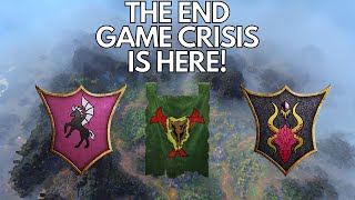 4 Turns Before Endgame Crisis Total War Warhammer 3 Legendary Multiplayer SFO [upl. by Airdnaed886]