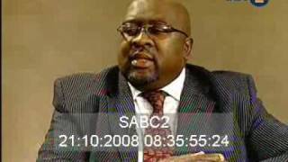 Chair Breaking in Live TV SABC Interview [upl. by Aliuqaj]