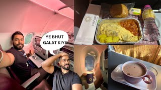 Vistara Airbus A320 ECONOMY CLASS Journey with food  BAD Experience ☹️ 😢 [upl. by Aronid]