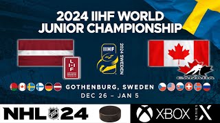 WJC 2024  8  Group A  Latvia vs Canada [upl. by Elena]