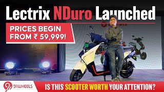 Lectrix Nduro Electric Scooter Launched Prices Begin From Rs 59999 Includes BAAS scheme [upl. by Repsag]