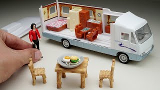 Mini Luxury RV Van House Unboxing 🚐✨ [upl. by Ymmik6]