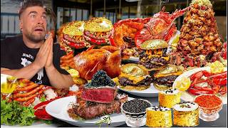 CAN I EAT 1000 WORTH OF LOBSTER STEAK amp SEAFOOD AT A 1000 BUFFET Joel Hansen [upl. by Aliak]