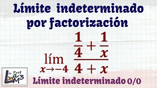 Límite indeterminado con fraccionarios l La Prof Lina M3 [upl. by Ttnerb]