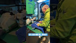 BTS of making custom NFL jerseys 🏈 nfl seahawks jersey [upl. by Yorick]