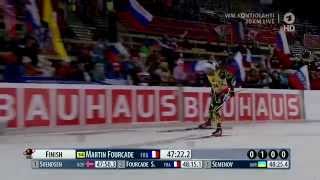 MARTIN FOURCADE Gold 20km Individual WM Kontiolahti 2015 [upl. by Dragde]