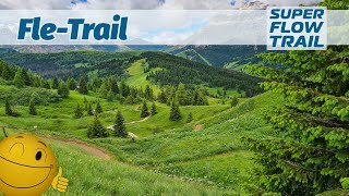 Fle Trail  super Flow Trail in Alta Badia [upl. by Nauqyt]