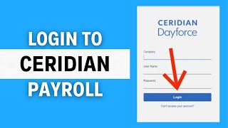 How To Login To Ceridian Payroll  Ceridian Dayforce Employee Payroll Login [upl. by Philps97]