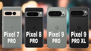 Google Pixel 9 Pro Vs Google Pixel 9 Pro XL Google Pixel 7 Pro Vs Google Pixel 8 Pro Vs Comparison [upl. by Pinto192]