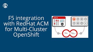 F5 integration with RedHat Advanced Cluster Management for MultiCluster OpenShift [upl. by Gault]