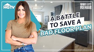 Unveiling Spectacular Floor Plan Makeover  Windy City Rehab  HGTV [upl. by Lienet]