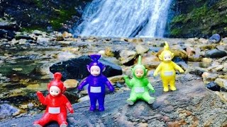 TELETUBBIES TOYS Explore Cave and Waterfall [upl. by Avruch]