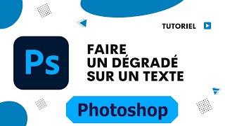 Comment faire un dégradé de couleur sur un texte Photoshop [upl. by Anilrahc]