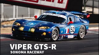 Viper GTS R at Sonoma Raceway  manual gearbox and V10 action [upl. by Murial24]