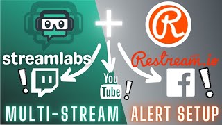 2021 How To Setup MultiStream Alerts  StreamlabsOBS  Restreamio  SLOBS Alertbox GuideTutorial [upl. by Anehc]