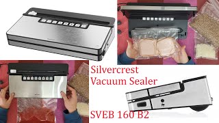 Silvercrest Vacuum Sealer SVEB 160 B2 Unboxing Testing [upl. by Cacie767]