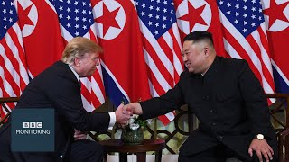 North Korean TV reports on KimTrump meeting [upl. by Yeltihw]