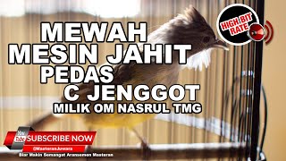 1🔴Tajam MEWAH JOS Cucak Jenggot Gacor Materi Mesin Jahit❗️Full Beset Speed Milik Om Nasrul TMG [upl. by Lipson]