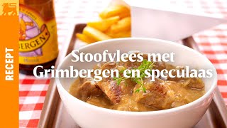 Stoofvlees met Grimbergen en speculaas [upl. by Searby]