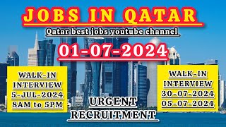 Jobs in Qatar 2024  High Salary Jobs  Walkin Interview Qatar Job qatarjobs qatarvacancies job [upl. by Buzz74]