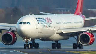 THE ONLY AIRBUS A340600 FREIGHTER worldwide  A340600 LANDING  DEPARTURE 4K [upl. by Harhay191]