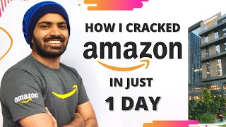 How I prepared for Amazon in just 1 Day 😱 My Amazon Interview Experience  Amazon Interview Question [upl. by Jenkel689]