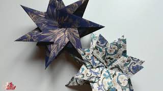 Tutorial Tassotti come creare una stella aurora origami [upl. by Nyraf319]