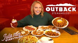 Trying ALL Of The Most Popular Menu Items At Outback Steakhouse [upl. by Ij546]