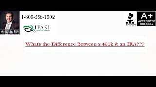 Whats the Difference Between a 401k and an IRA  Difference Between a 401k and an IRA [upl. by Nerin]