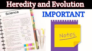 Heredity and Evolution  Class 10  Science 2  NOTES sciencesscboard [upl. by Ssew]