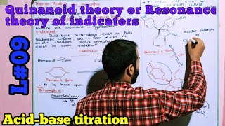 Quinanoid theory or resonance theory of acid base indicator acidbase titration QuinanoidTheory [upl. by Yolanda952]